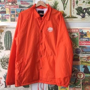 Orange vans coach jacket